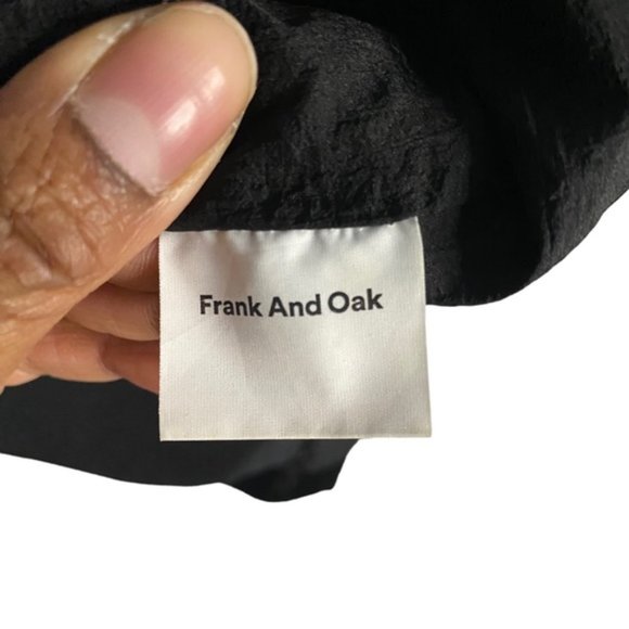 Frank And Oak Men's Black Lightweight Classic Bomber Jacket - Picture 8 of 11